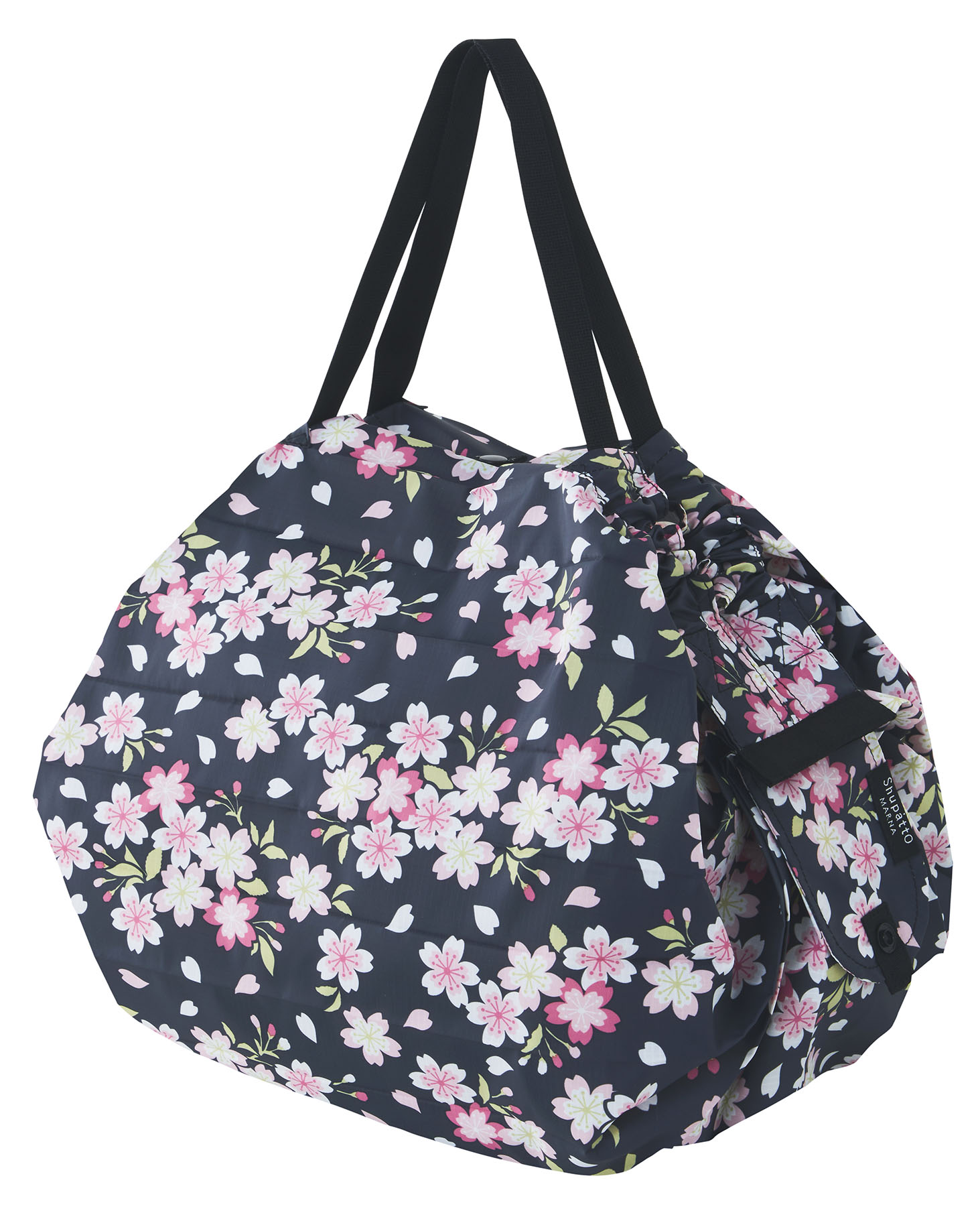 Compact Bag M - SAKURA -  Faltbare Einkaufstasche One-Pull (patentiert)